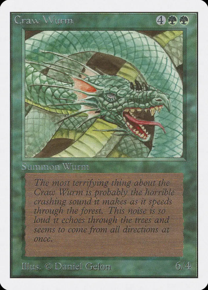 Craw Wurm [Unlimited Edition] - MTG Single