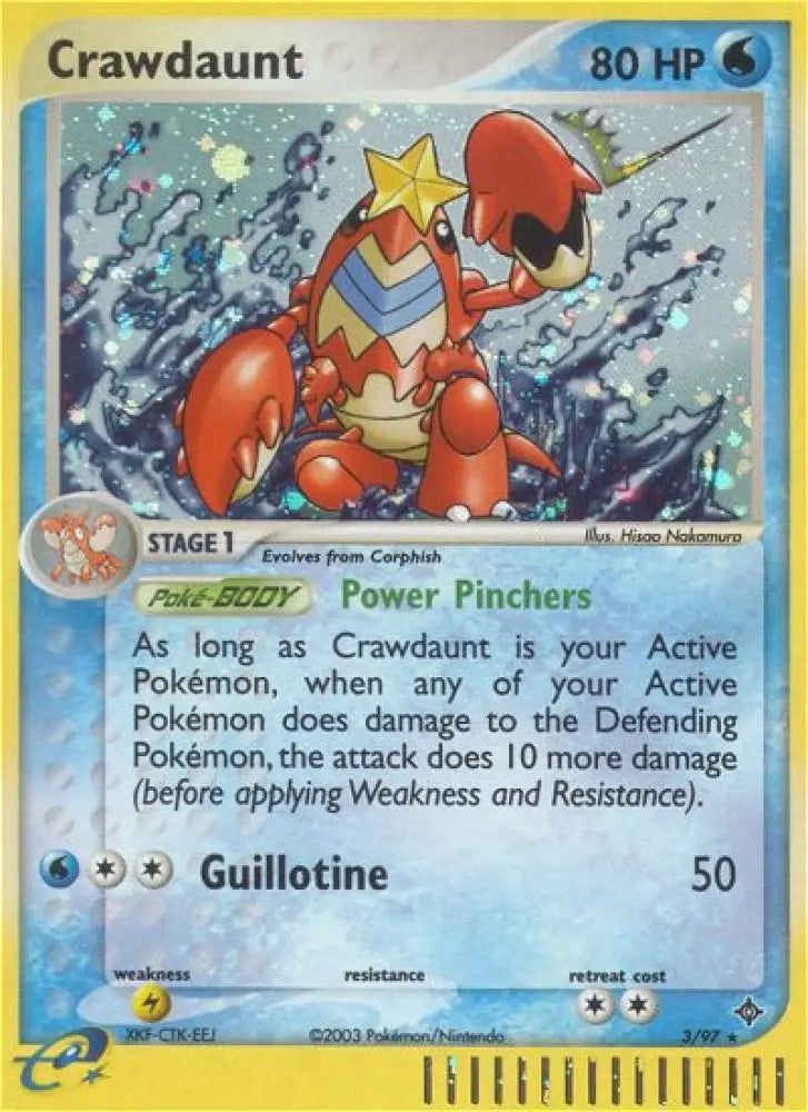Crawdaunt (3/97) [EX: Dragon] - Pokemon Single