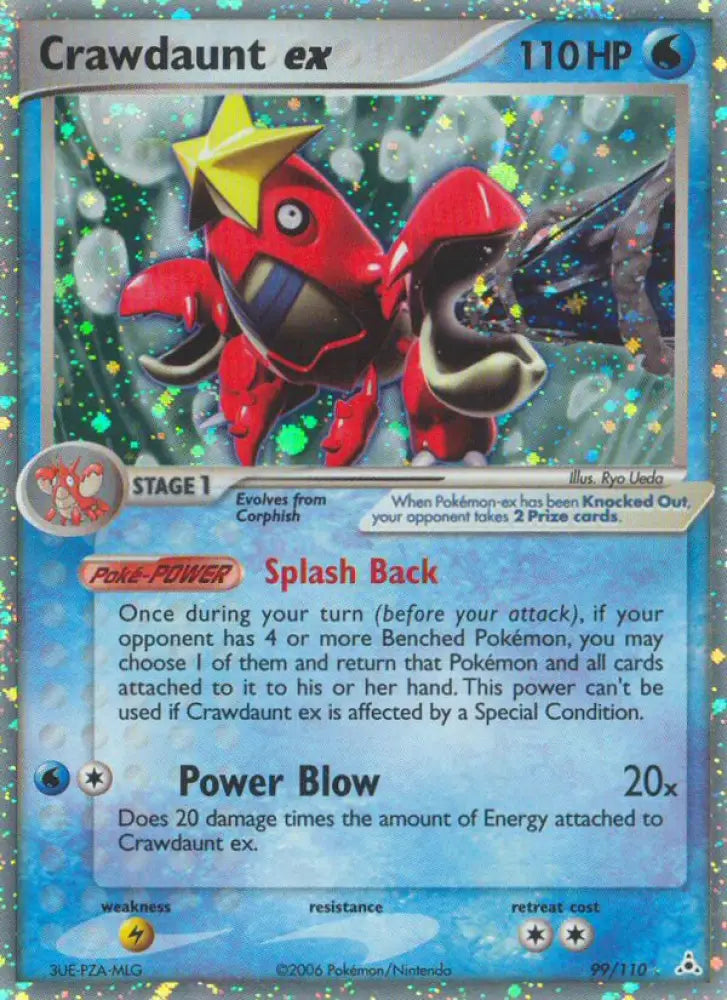 Crawdaunt ex (99/110) [EX: Holon Phantoms] - Pokemon Single