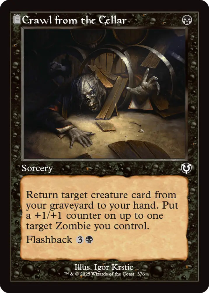Crawl from the Cellar (Retro Frame) [Innistrad Remastered] - MTG Single