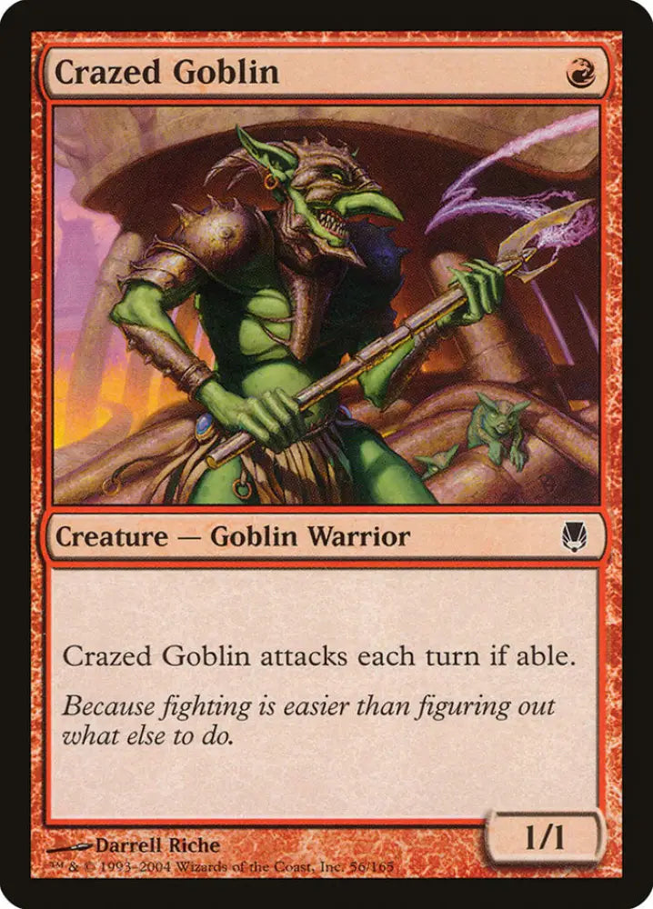 Crazed Goblin [Darksteel] - MTG Single