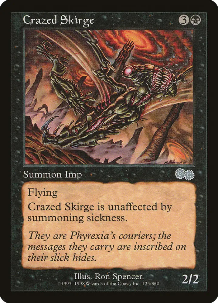 Crazed Skirge [Urza’s Saga] - MTG Single