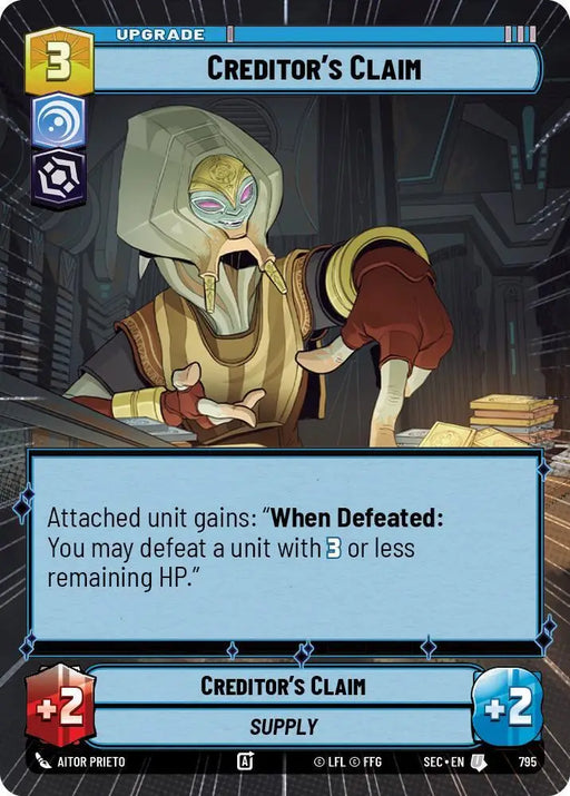 Creditor's Claim (Hyperspace Foil) (795) [Secrets of Power]