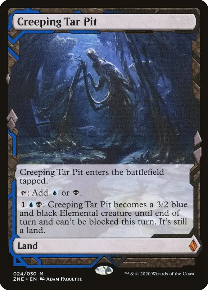 Creeping Tar Pit (Expeditions) [Zendikar Rising Expeditions] - MTG Single