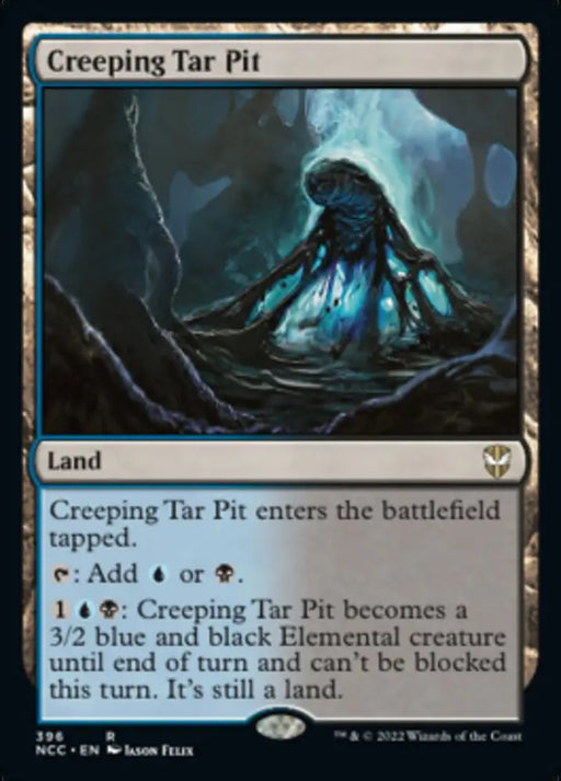 Creeping Tar Pit [Streets of New Capenna Commander] - MTG Single