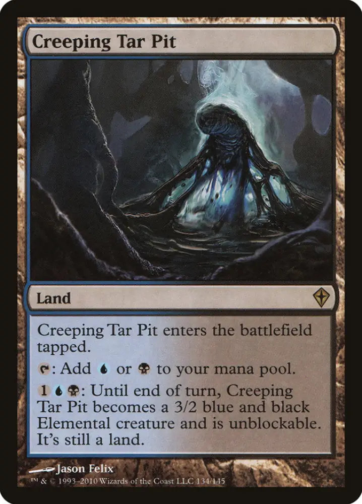 Creeping Tar Pit [Worldwake] - MTG Single
