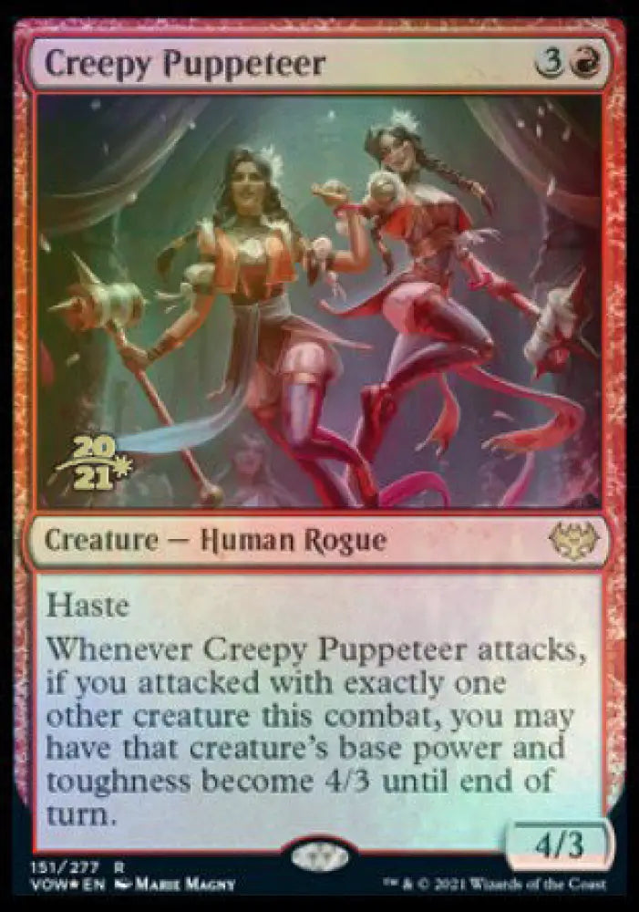 Creepy Puppeteer [Innistrad: Crimson Vow Prerelease Promos] - MTG Single