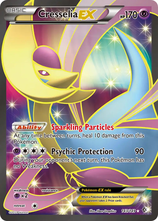 Cresselia EX (143/149) [Black & White: Boundaries Crossed] - Pokemon Single
