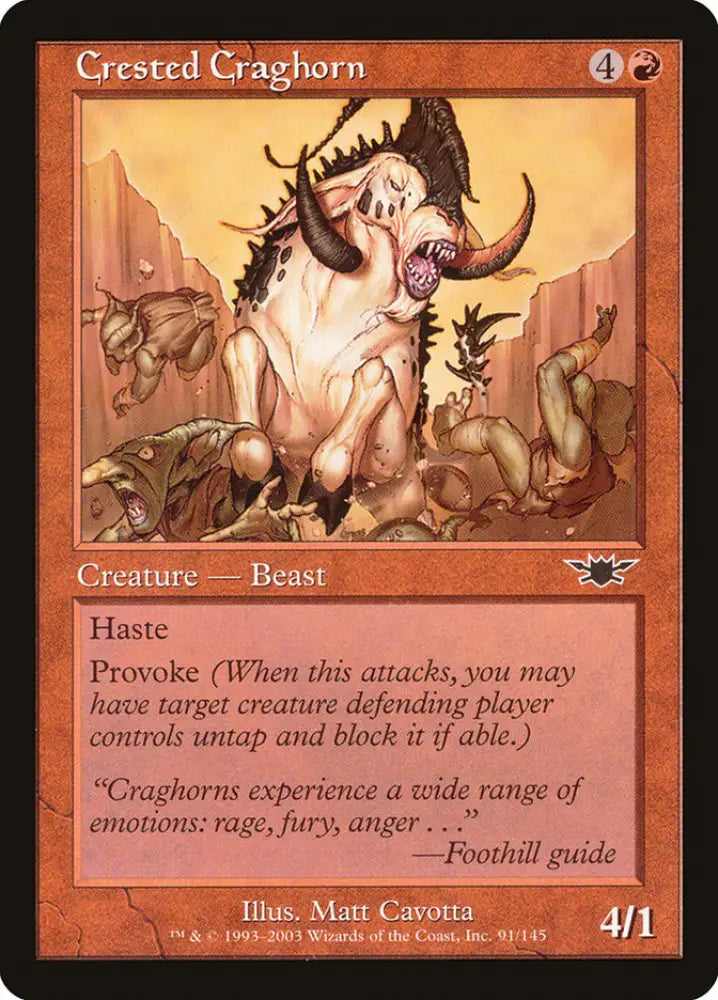 Crested Craghorn [Legions] - MTG Single