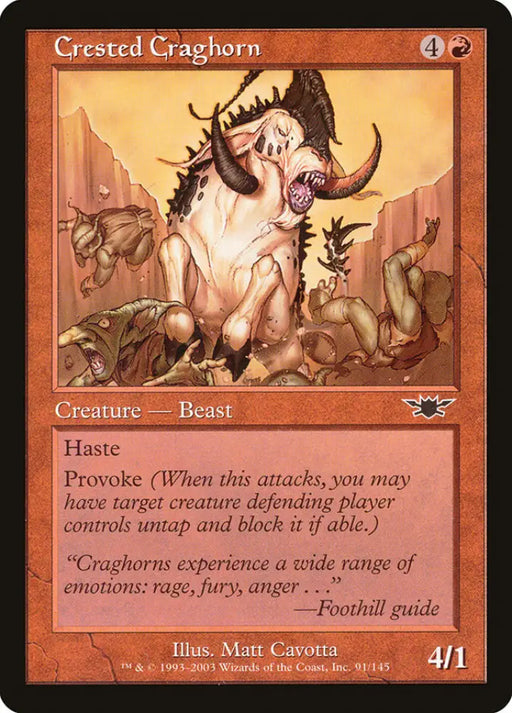 Crested Craghorn [Legions] - MTG Single