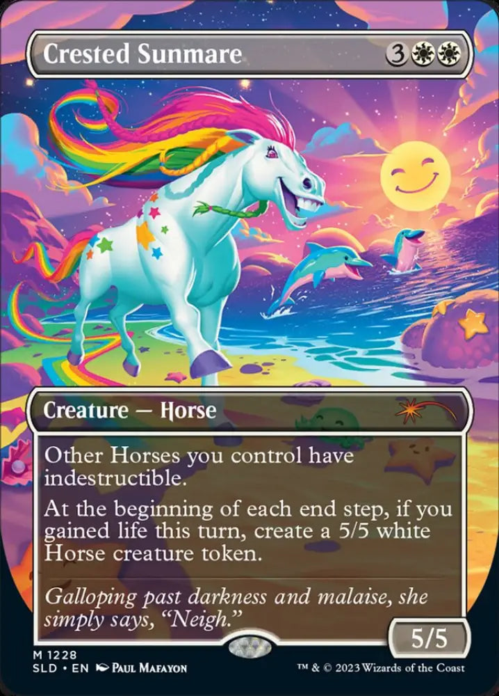 Crested Sunmare (Borderless) [Secret Lair Drop Series] - MTG Single