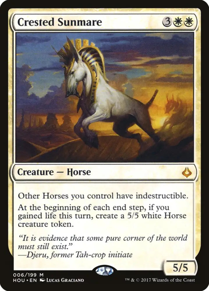 Crested Sunmare [Hour of Devastation] - MTG Single