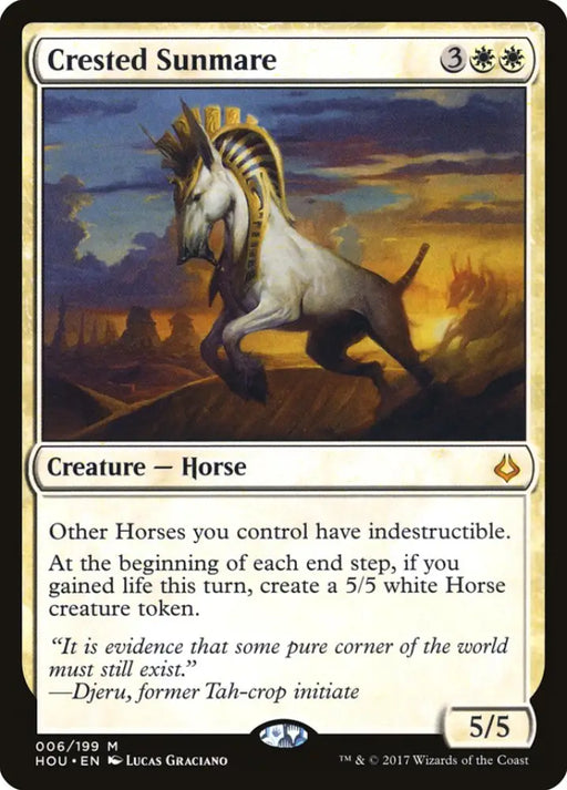 Crested Sunmare [Hour of Devastation] - MTG Single