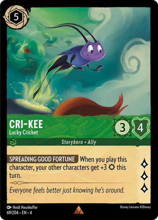 Cri-Kee - Lucky Cricket (69/204) [Ursula’s Return] - Lorcana Single
