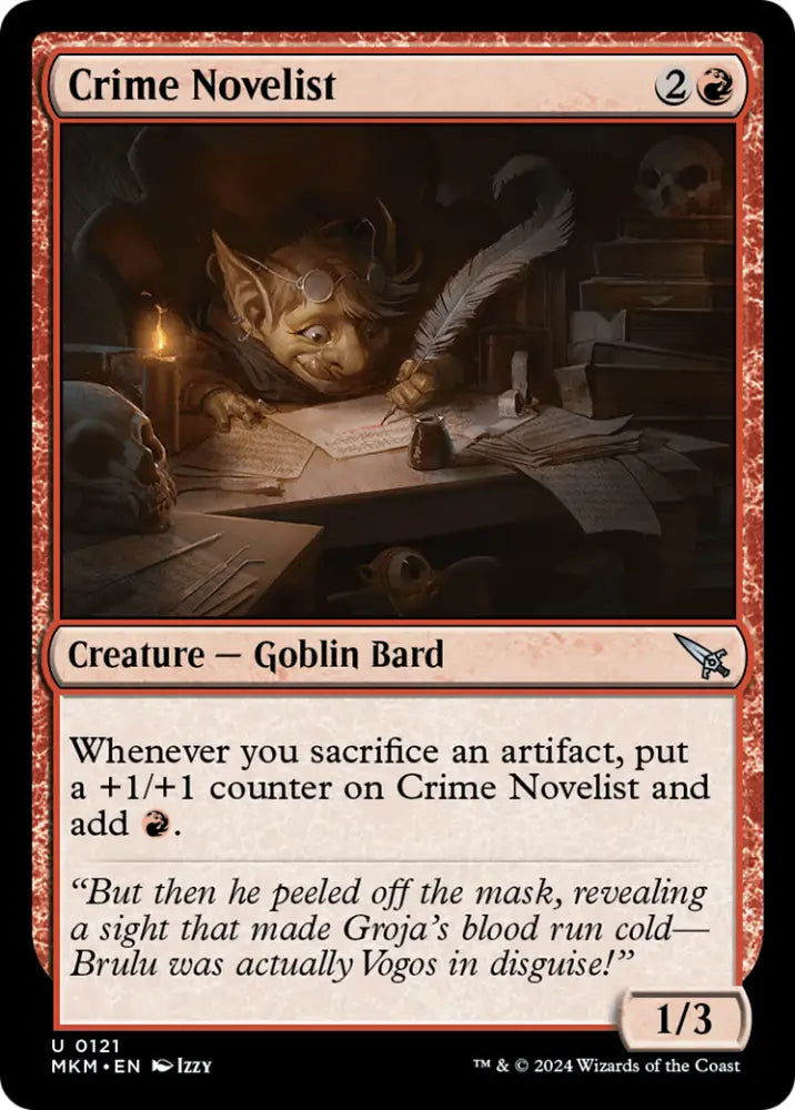 Crime Novelist [Murders at Karlov Manor] - MTG Single