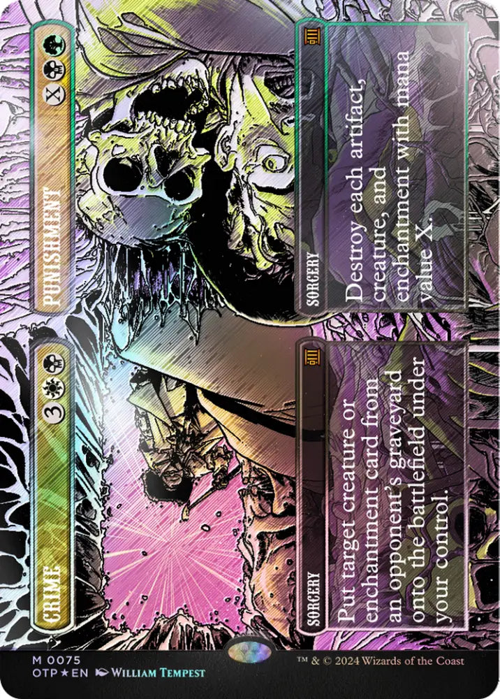 Crime // Punishment (Textured Foil) [Outlaws of Thunder Junction: Breaking News] - MTG Single