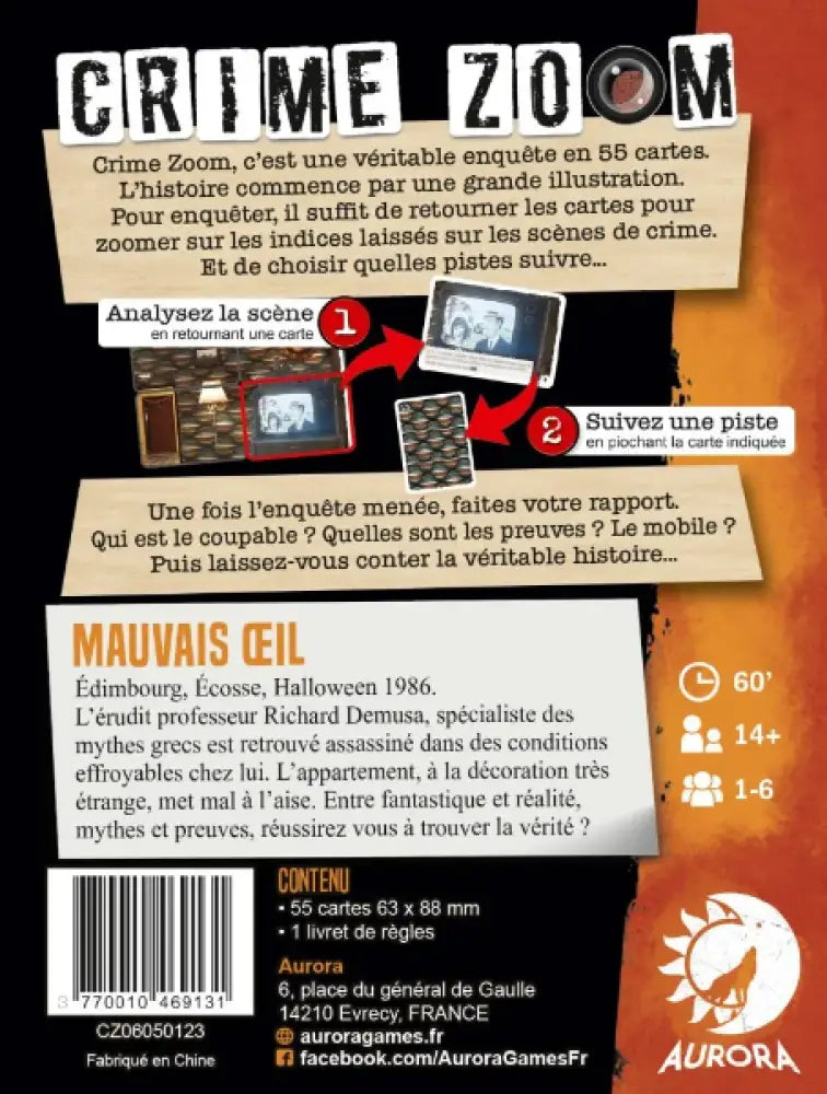 Crime Zoom - Mauvais œil (FR) - Board Games