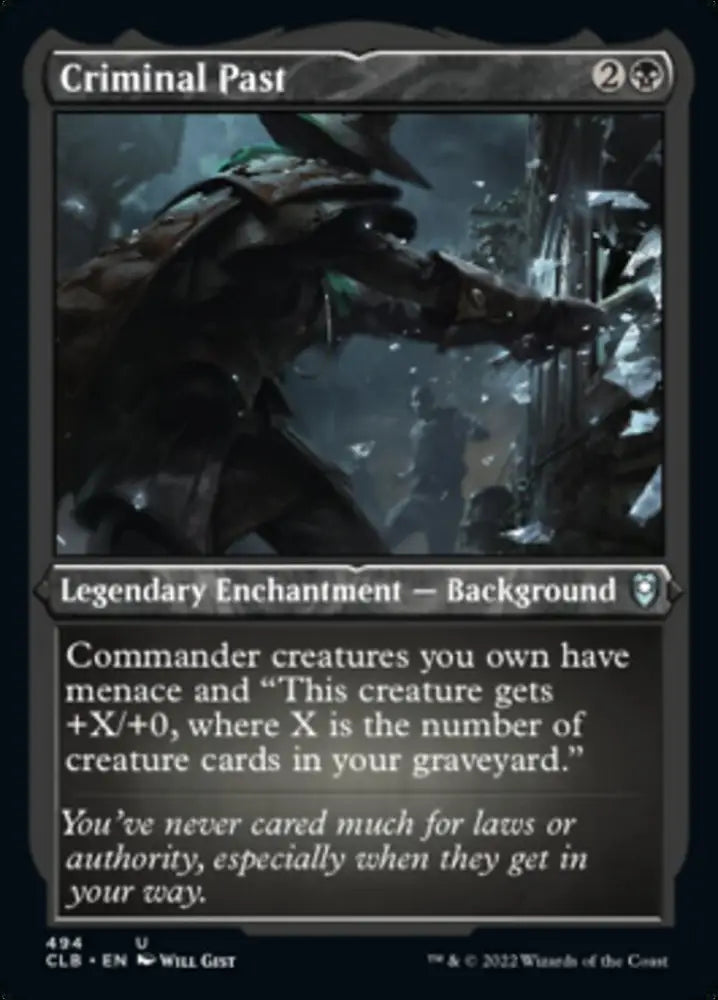 Criminal Past (Foil Etched) [Commander Legends: Battle for Baldur’s Gate] - MTG Single