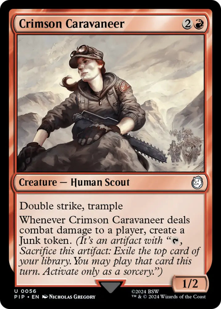 Crimson Caravaneer [Fallout] - MTG Single