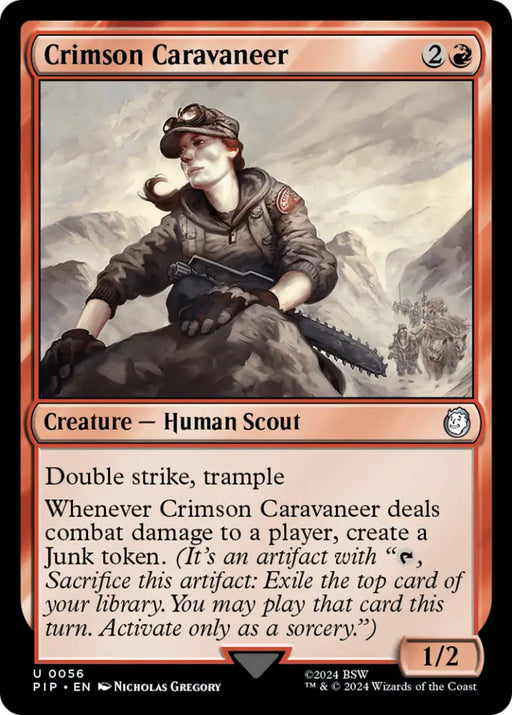 Crimson Caravaneer [Fallout] - MTG Single