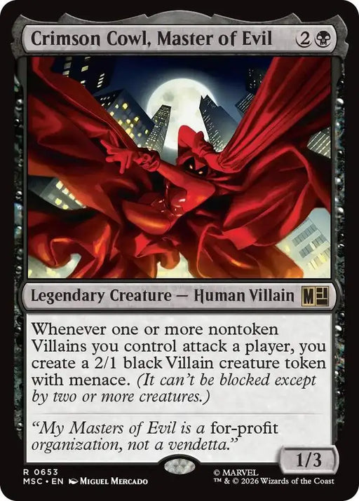 Crimson Cowl, Master of Evil (653) [Marvel Super Heroes Commander]