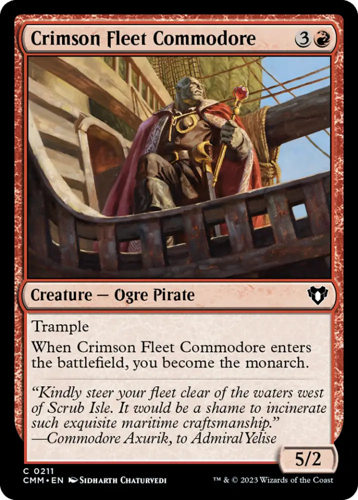 Crimson Fleet Commodore [Commander Masters] - MTG Single