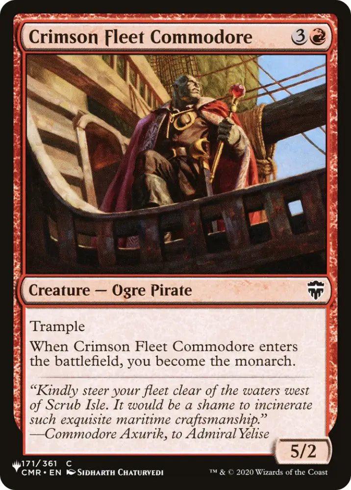 Crimson Fleet Commodore [The List] - MTG Single