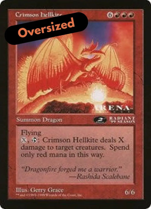 Crimson Hellkite (Oversized) [Oversize Cards] - MTG Single