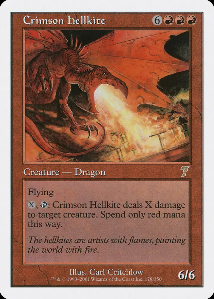 Crimson Hellkite [Seventh Edition] - MTG Single