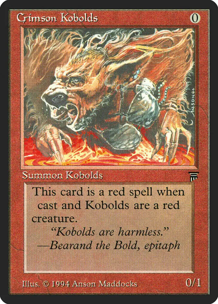 Crimson Kobolds [Legends] - MTG Single