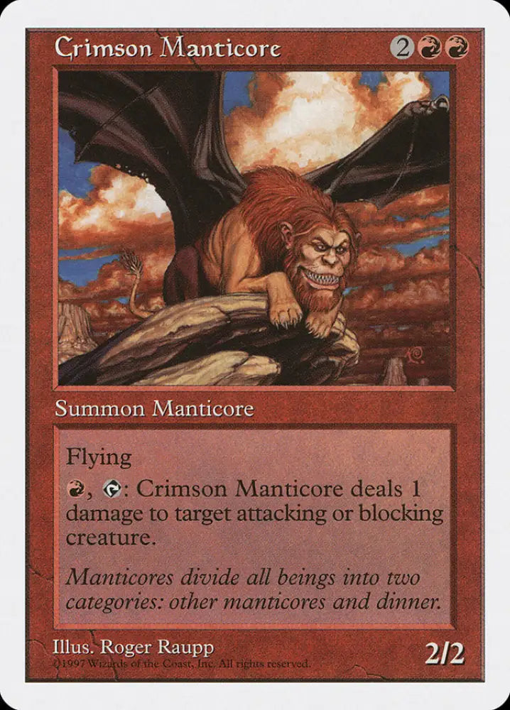 Crimson Manticore [Fifth Edition] - MTG Single