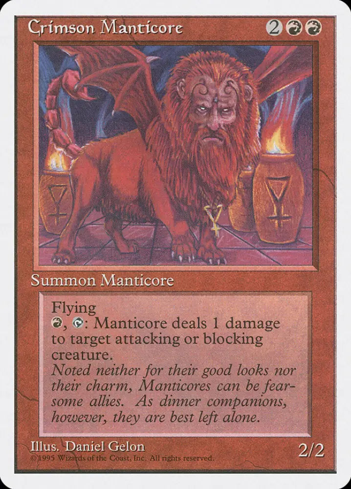 Crimson Manticore [Fourth Edition] - MTG Single