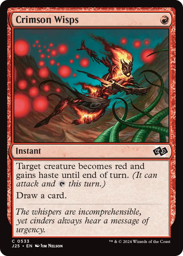 Crimson Wisps [Foundations Jumpstart] - MTG Single