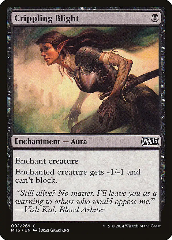 Crippling Blight [Magic 2015] - MTG Single