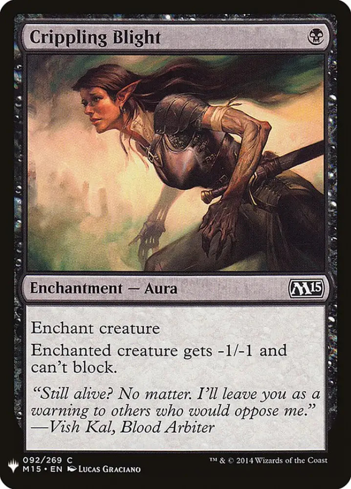 Crippling Blight [Mystery Booster] - MTG Single