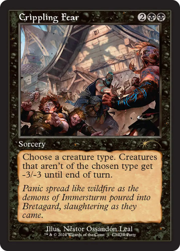 Crippling Fear (Retro Frame) [Wizards Play Network 2024] - MTG Single