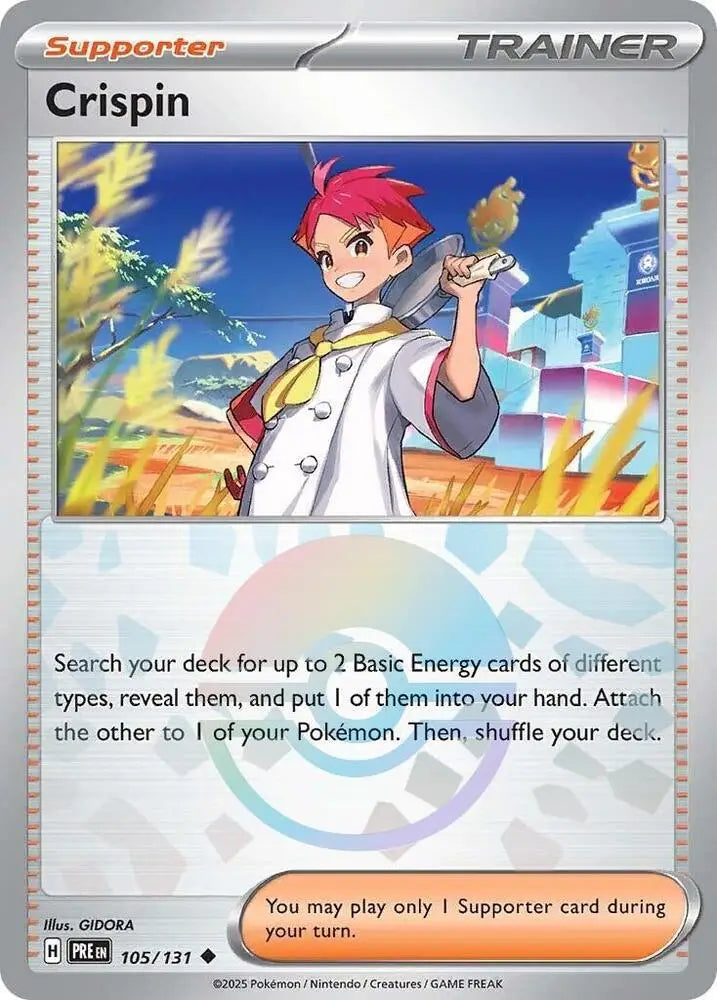 Crispin (105/131) (Poke Ball Pattern) [Scarlet & Violet: Prismatic Evolutions] - Pokemon Single