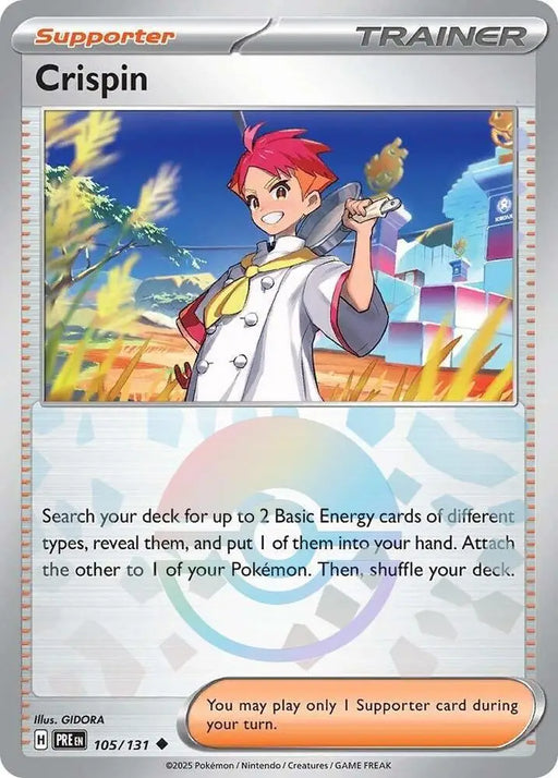 Crispin (105/131) (Poke Ball Pattern) [Scarlet & Violet: Prismatic Evolutions] - Pokemon Single