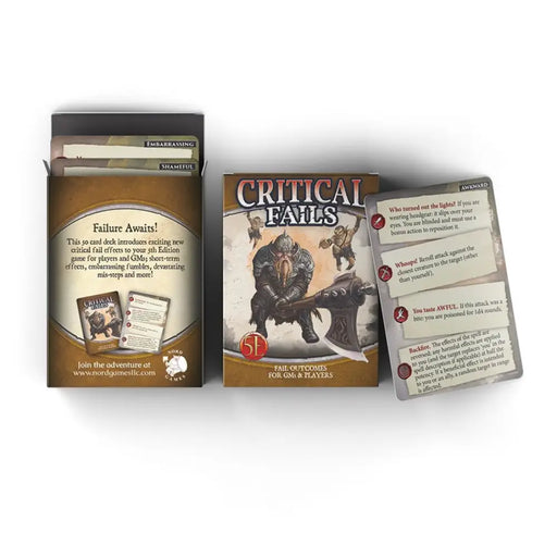 Critical Fails Deck 5e - Role Playing Game