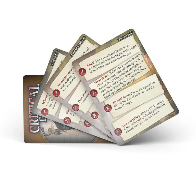 Critical Fails Deck 5e - Role Playing Game