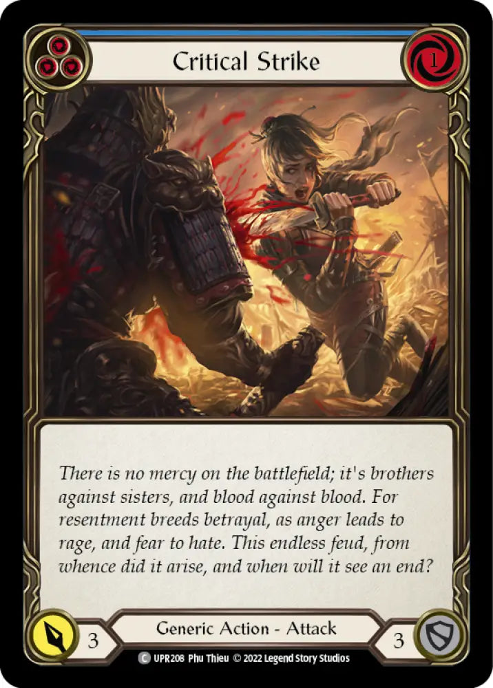 Critical Strike (Blue) [Uprising] - Flesh And Blood Single