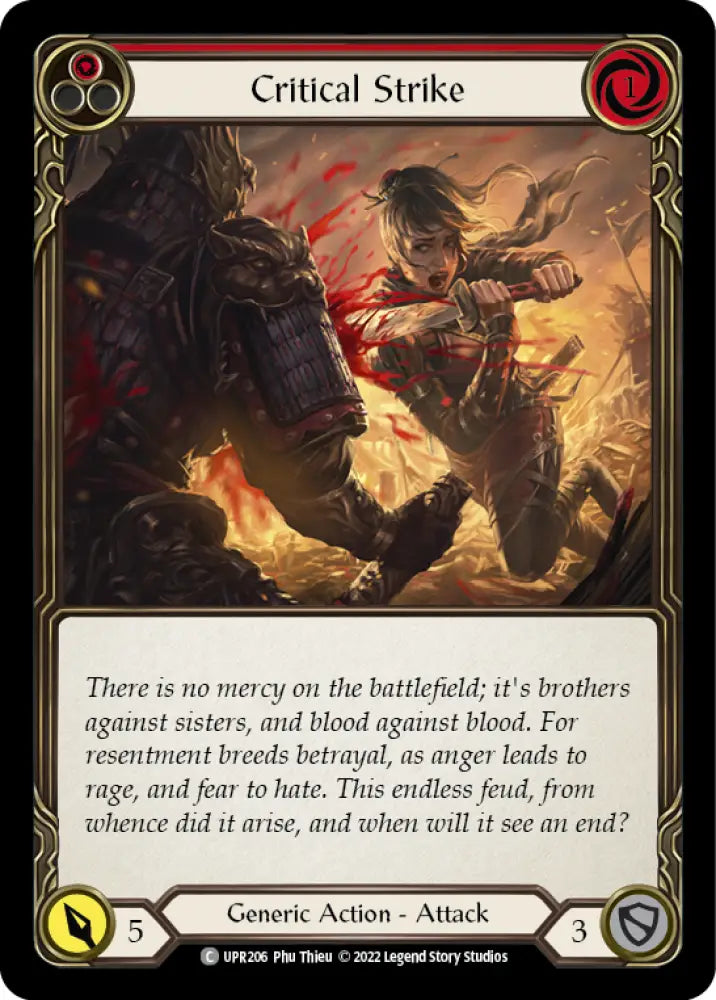 Critical Strike (Red) [Uprising] - Flesh And Blood Single