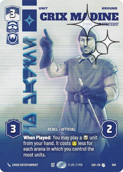 Crix Madine - Strike Team Strategist (Prestige Foil) (868) [Ashes of the Empire]
