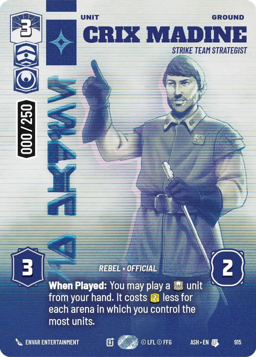 Crix Madine - Strike Team Strategist (Serialized) (915) [Ashes of the Empire]