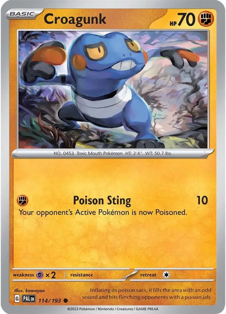 Croagunk (114/193) [Scarlet & Violet: Paldea Evolved] - Pokemon Single