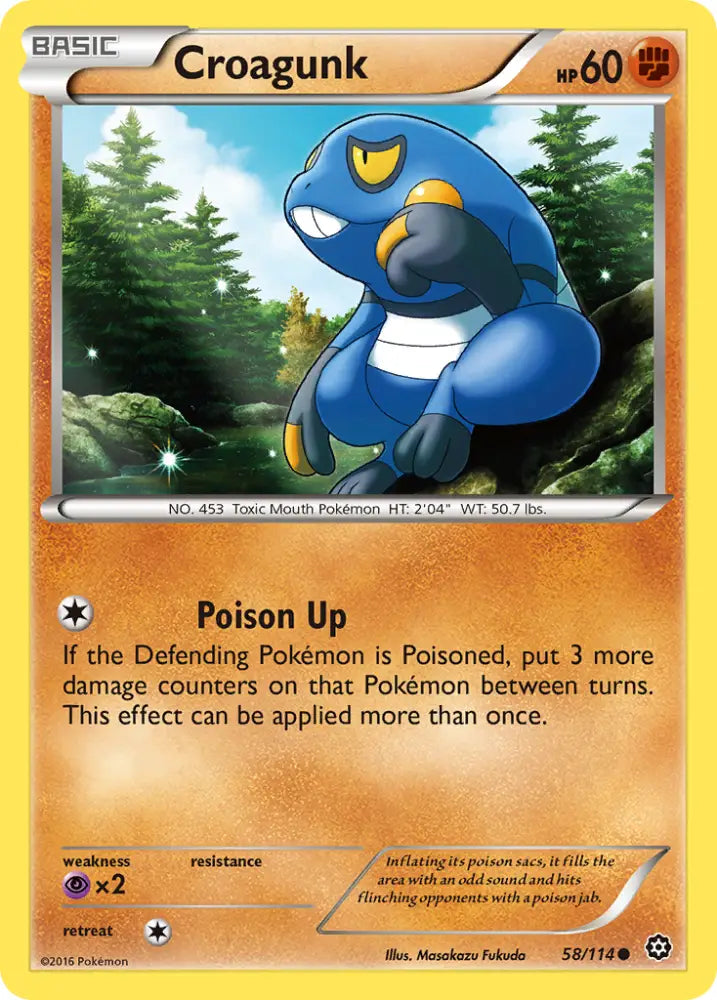 Croagunk (58/114) [XY: Steam Siege] - Pokemon Single