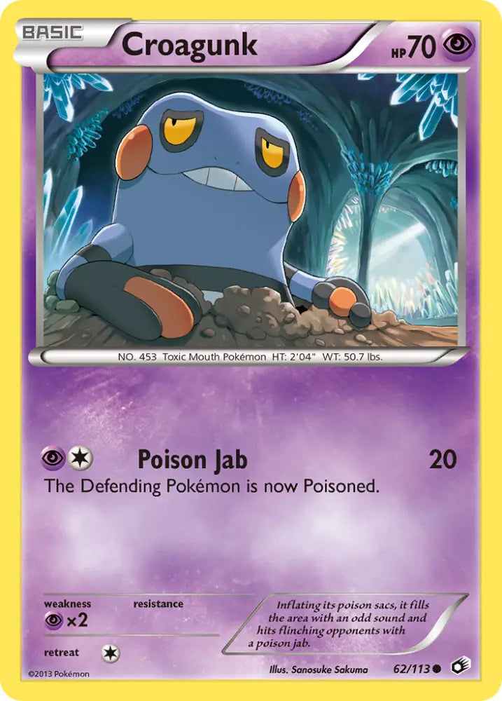 Croagunk (62/113) [Black & White: Legendary Treasures] - Pokemon Single