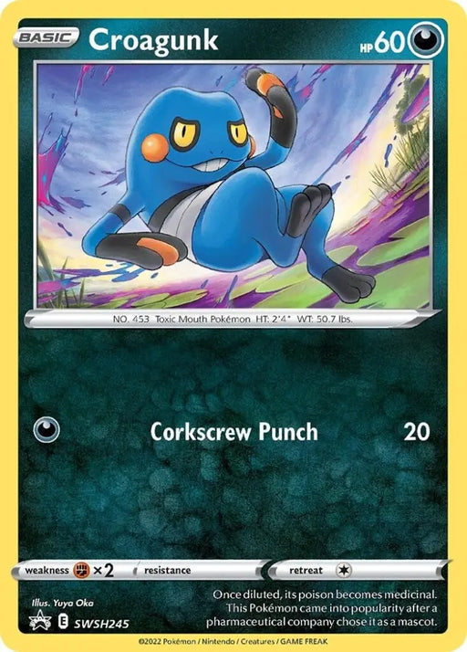 Croagunk (SWSH245) [Sword & Shield: Black Star Promos] - Pokemon Single