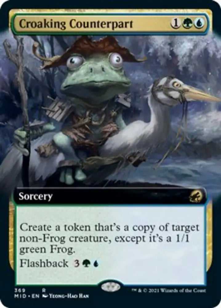 Croaking Counterpart (Extended Art) [Innistrad: Midnight Hunt] - MTG Single