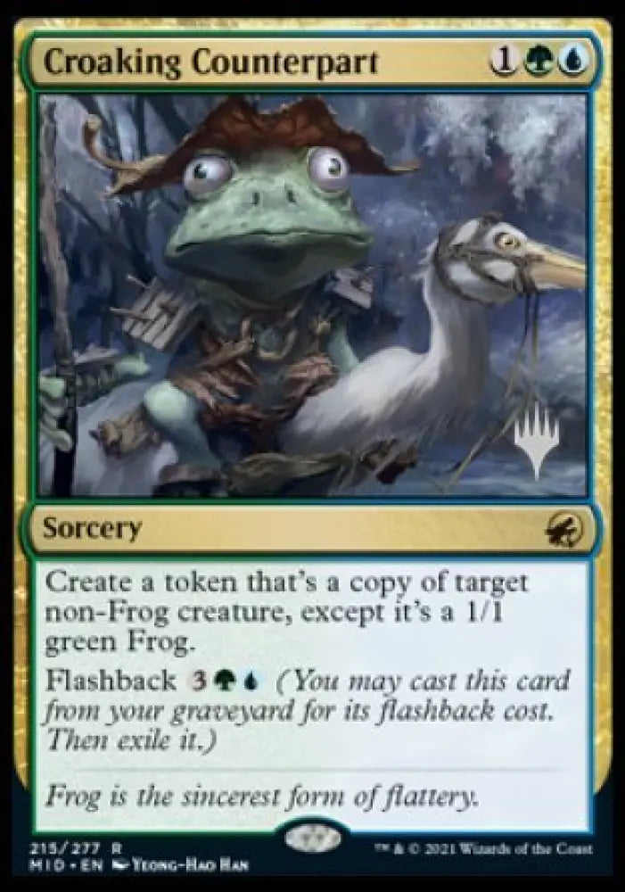 Croaking Counterpart (Promo Pack) [Innistrad: Midnight Hunt Promos] - MTG Single